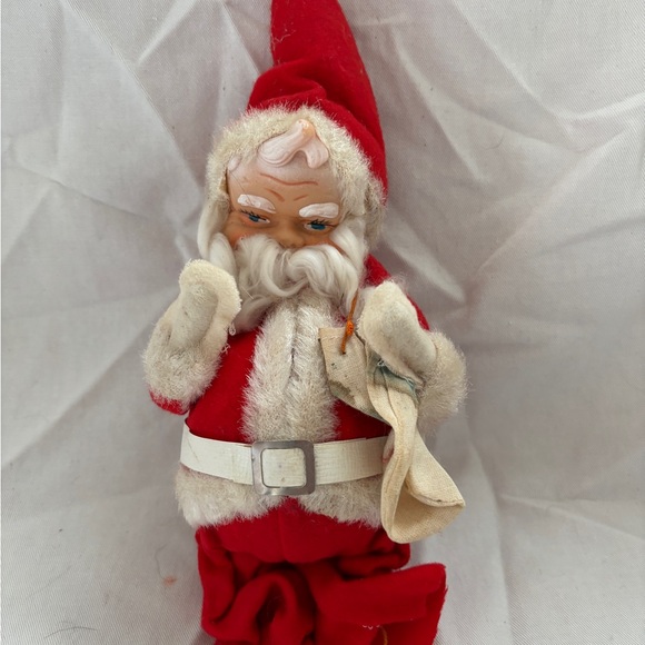 Lot/3 Vintage Christmas Santa Rubber Face Doll plus Brown Bear and Sheep… - Picture 10 of 16
